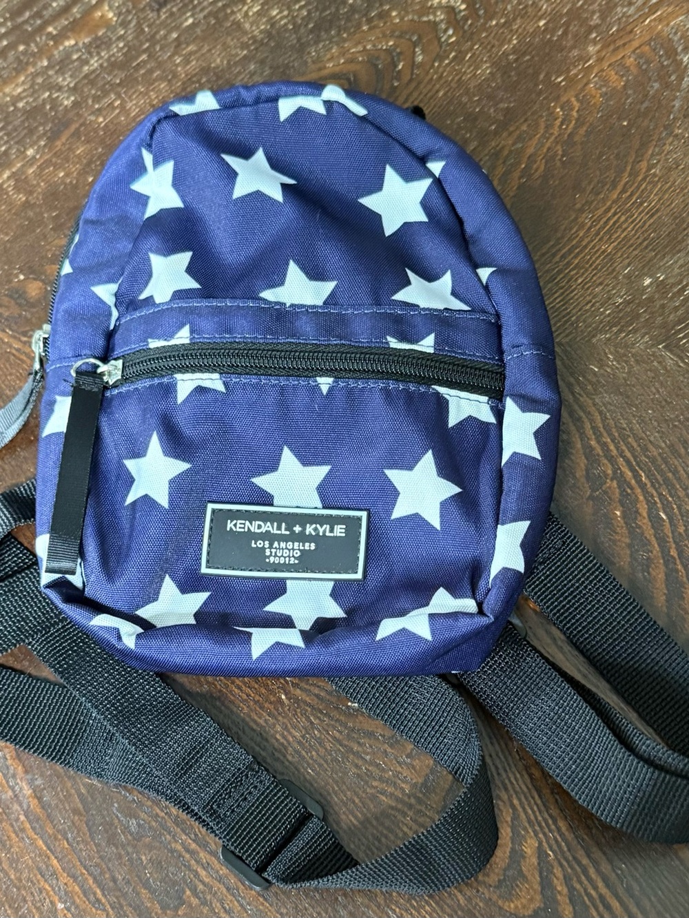 Kendall & Kylie Navy Blue Star Print Mini Backpack